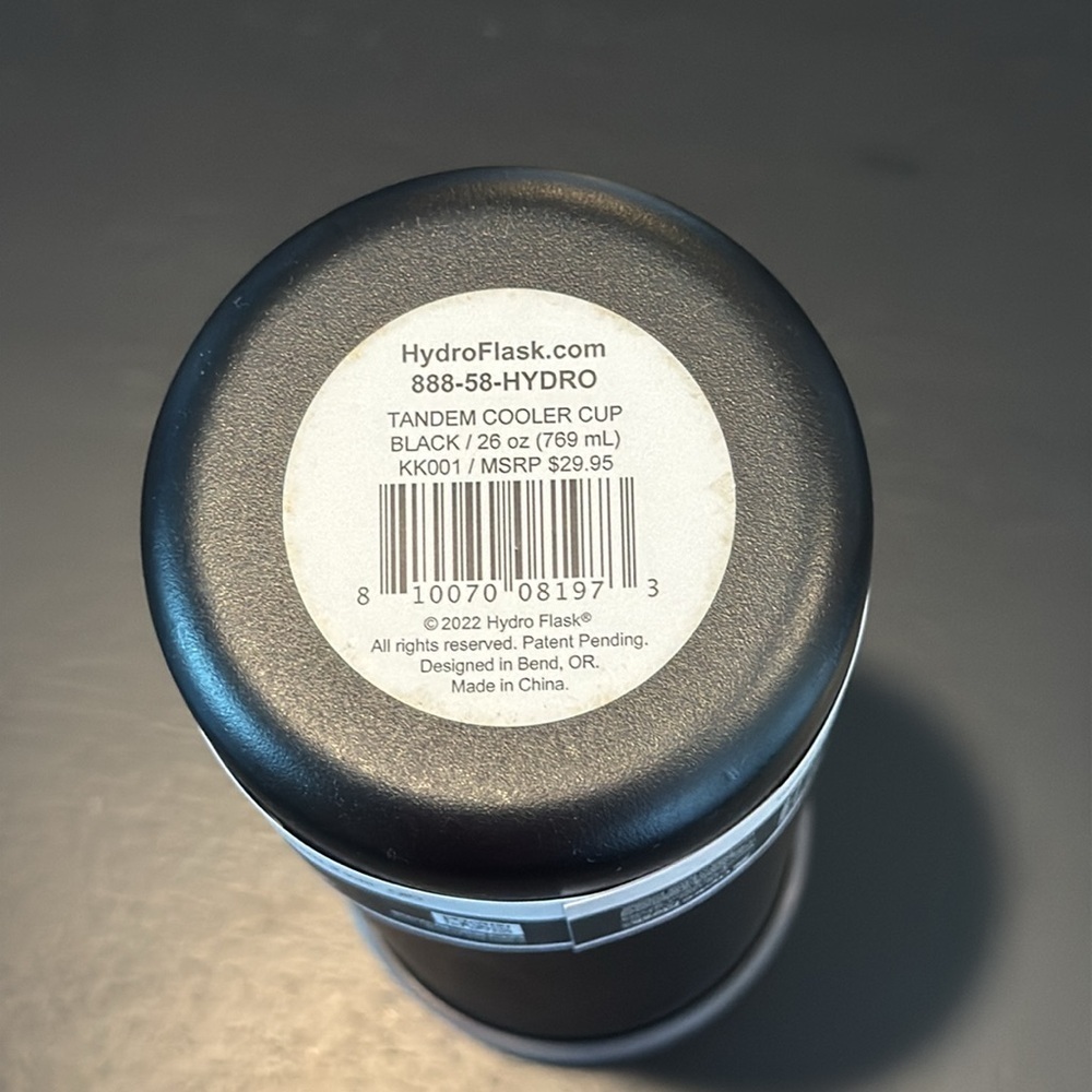 Hydro Flask Tandem Cooler Cup - 26 oz 2-can cooler/insulated cup. Black, NWT - Picture 3 of 6